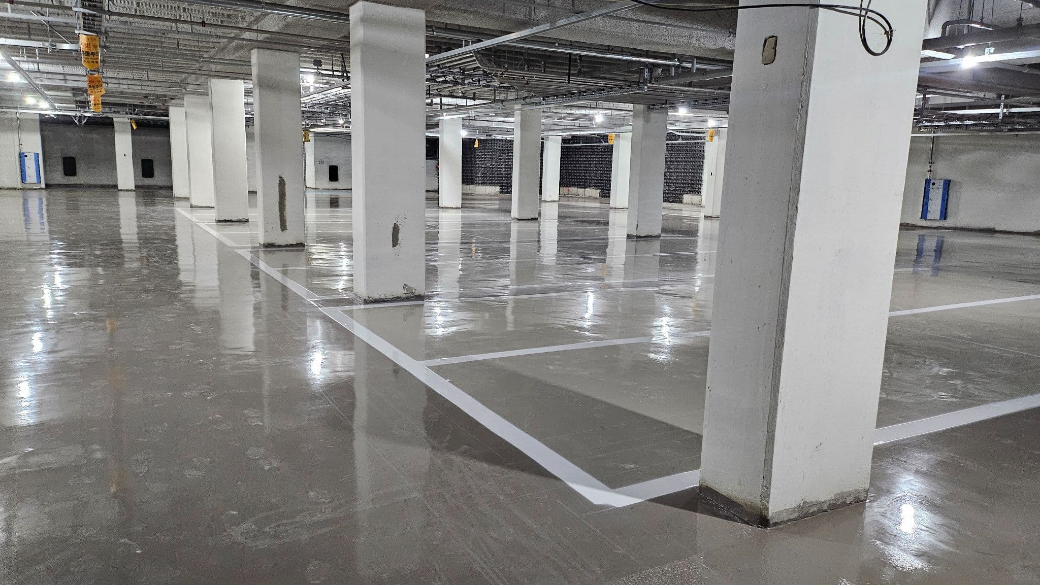 서울시 강동구 지하주차장 도색